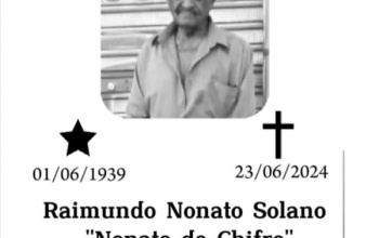 CONVITE MISSA: Dois anos do falecimento de Raimundo Nonato Solano (Nonato do Chifre)