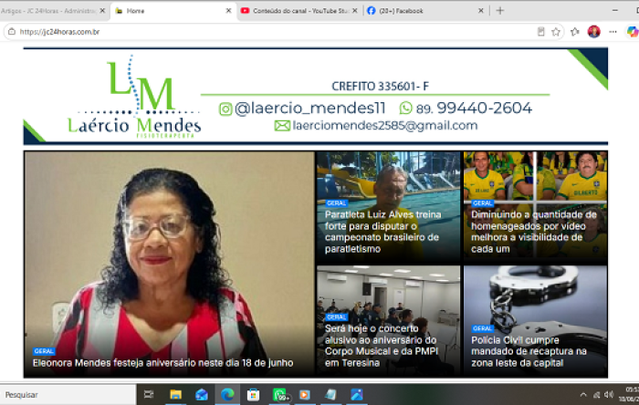 Confira os destaques do Portal jc24horas neste dia 18/06/2026