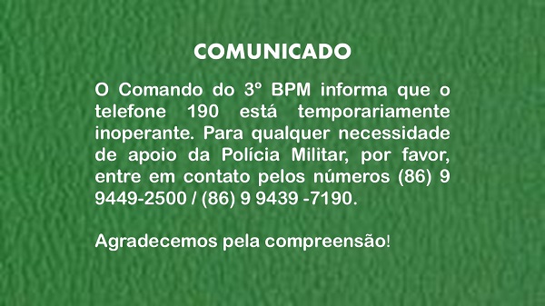 COMUNICADO PM