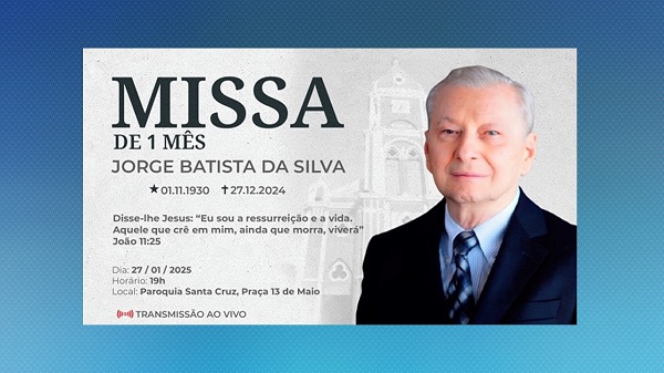 Jorge Batista 1 mês
